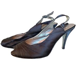 NINE WEST - Elegant Black Slingback Heels